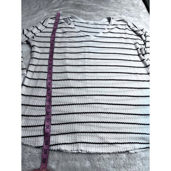 Altard State waffle knit striped shirt womens size large - Picture 5 of 5